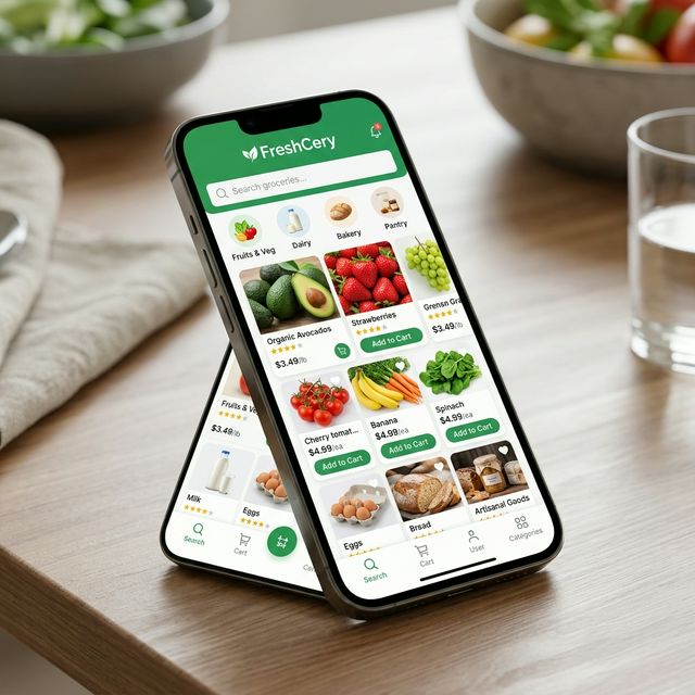 FreshCery online supermarket banner